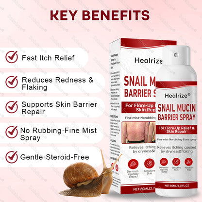🚀Healrize® Snail Mucin Barrier Spray for Flare-Up Relief & Skin Repair