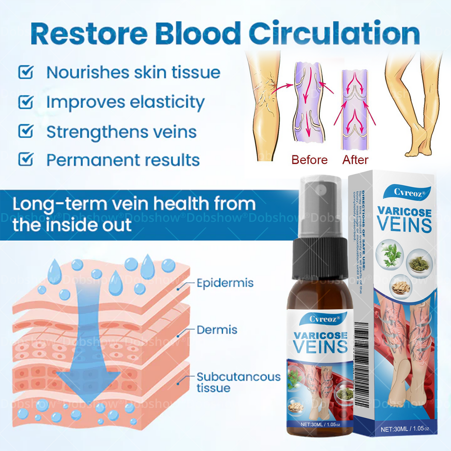 Cvreoz® Varicose Veins Comfort Spray
