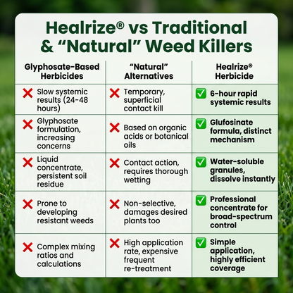 （🔥2026 New Upgrade）🌿Healrize® 2-in-1 Max Strength Herbicide: Fast Acting Results on Glyphosate-Resistant Weeds