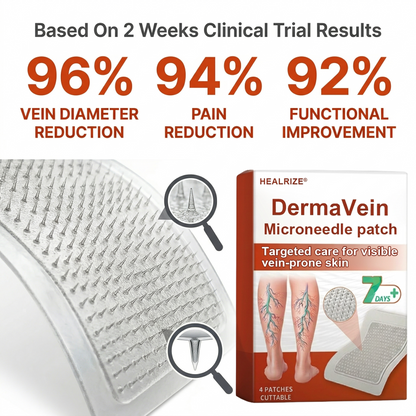 🔥 𝗕𝘂𝘆 𝟭 𝗚𝗲𝘁 𝟭 𝗙𝗥𝗘𝗘 | Healrize® DermaVein Microneedle Patch-𝘝𝘪𝘴𝘪𝘣𝘭𝘦 𝘝𝘦𝘪𝘯 𝘙𝘦𝘥𝘶𝘤𝘵𝘪𝘰𝘯 𝘚𝘺𝘴𝘵𝘦𝘮