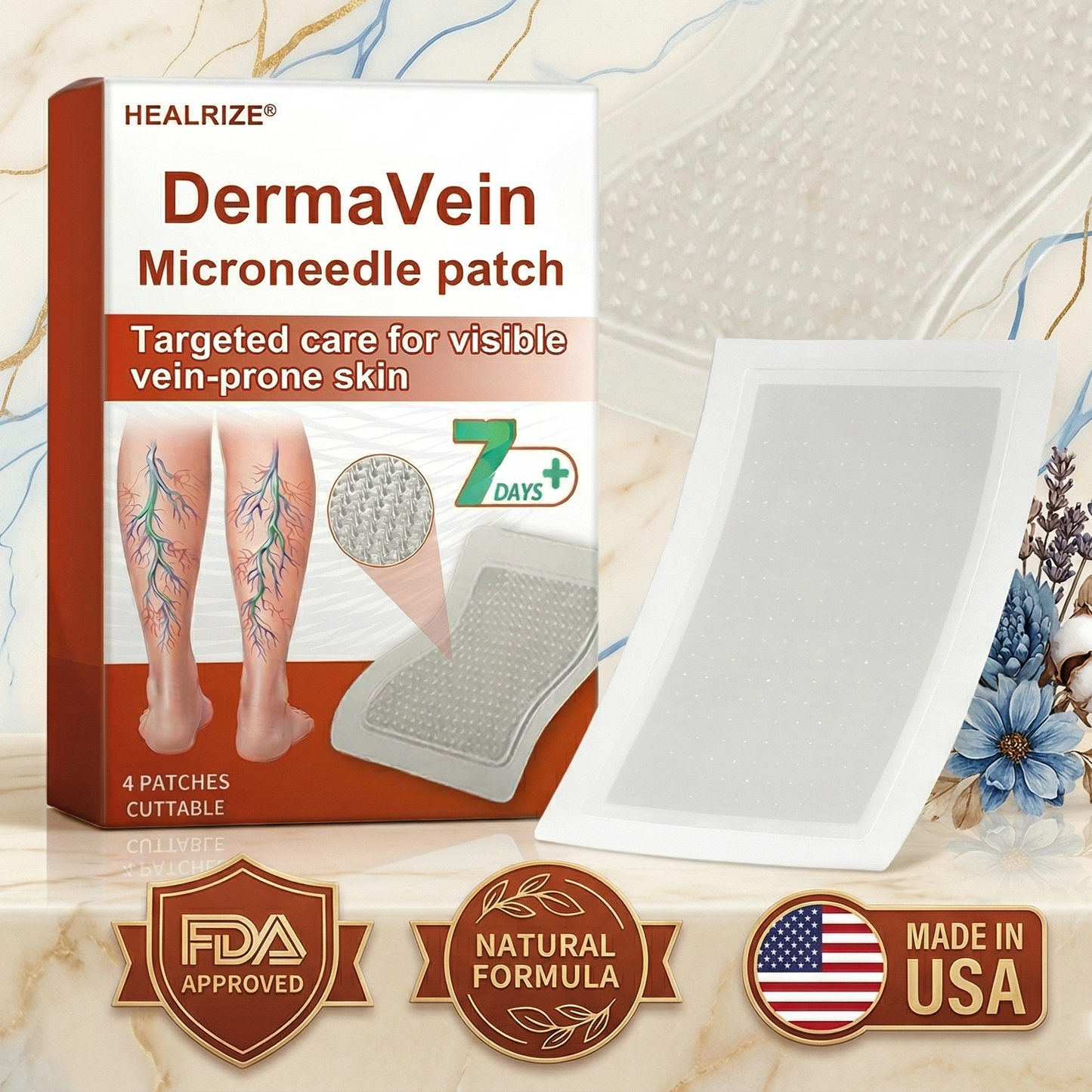 🔥 𝗕𝘂𝘆 𝟭 𝗚𝗲𝘁 𝟭 𝗙𝗥𝗘𝗘 | Healrize® DermaVein Microneedle Patch-𝘝𝘪𝘴𝘪𝘣𝘭𝘦 𝘝𝘦𝘪𝘯 𝘙𝘦𝘥𝘶𝘤𝘵𝘪𝘰𝘯 𝘚𝘺𝘴𝘵𝘦𝘮