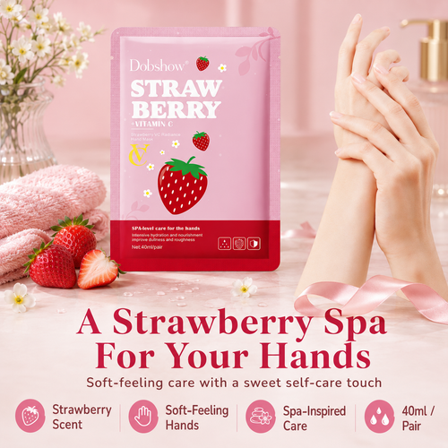 Dobshow® Strawberry Vitamin C Radiance Hand Mask