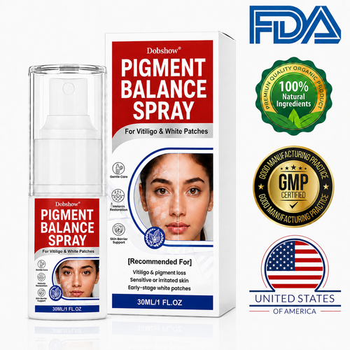 🔥 𝘽𝙚𝙨𝙩 𝙎𝙚𝙡𝙡𝙚𝙧 | Dobshow® Pigment Balance Spray– Targeted Vitiligo & White Patch Care | Supports Melanin Production, Pigment Balance & Natural-Looking Skin Tone