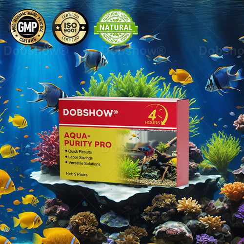 🏆Official Store | Dobshow® Aqua-Purity Pro ⚡ 4-in-1 Action – Clears cloudy water, boosts fish health