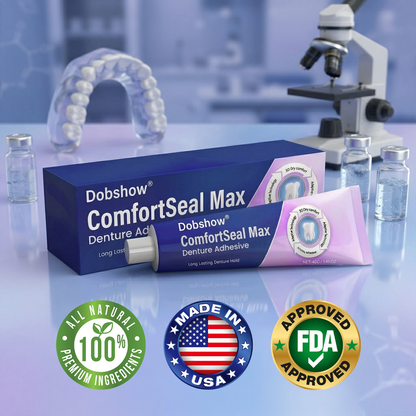 🔥𝙇𝙞𝙢𝙞𝙩𝙚𝙙-𝙏𝙞𝙢𝙚 𝙊𝙛𝙛𝙚𝙧| Dobshow® ComfortSeal Max Denture Adhesive