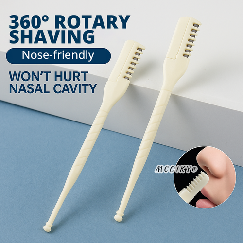 MCOIKY®  2-in-1 Nasal Hair Cutter, 2026 Upgraded Manual 360°