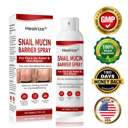 🚀Healrize® Snail Mucin Barrier Spray for Flare-Up Relief & Skin Repair