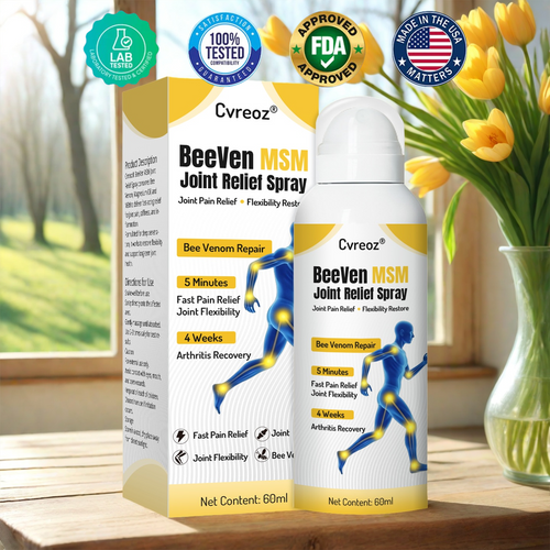 Cvreoz® BeeVen MSM Joint Relief Spray– Gentle Care for Aging Joints🎉