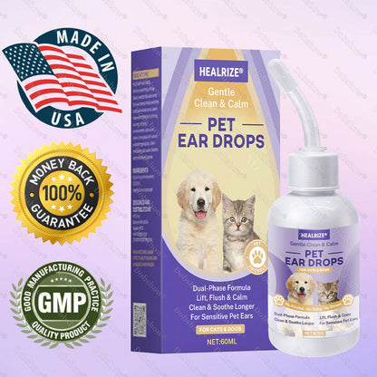 🔥 𝙉𝙚𝙬 𝙔𝙚𝙖𝙧 𝙎𝙖𝙡𝙚 🔥Healrize® Gentle Clean & Calm Pet Ear Drops