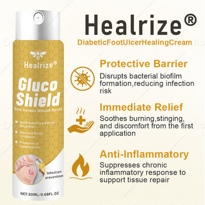 🔥 𝘽𝙚𝙨𝙩 𝙎𝙚𝙡𝙡𝙚𝙧 | Healrize® GlucoShield Bee Venom Wound Spray🐝