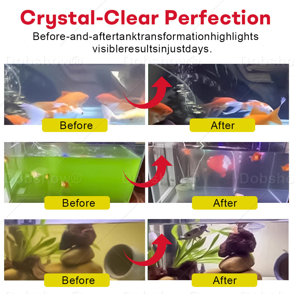 🏆Official Store | Dobshow® Aqua-Purity Pro ⚡ 4-in-1 Action – Clears cloudy water, boosts fish health