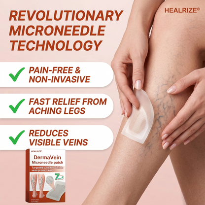 🔥 𝗕𝘂𝘆 𝟭 𝗚𝗲𝘁 𝟭 𝗙𝗥𝗘𝗘 | Healrize® DermaVein Microneedle Patch-𝘝𝘪𝘴𝘪𝘣𝘭𝘦 𝘝𝘦𝘪𝘯 𝘙𝘦𝘥𝘶𝘤𝘵𝘪𝘰𝘯 𝘚𝘺𝘴𝘵𝘦𝘮