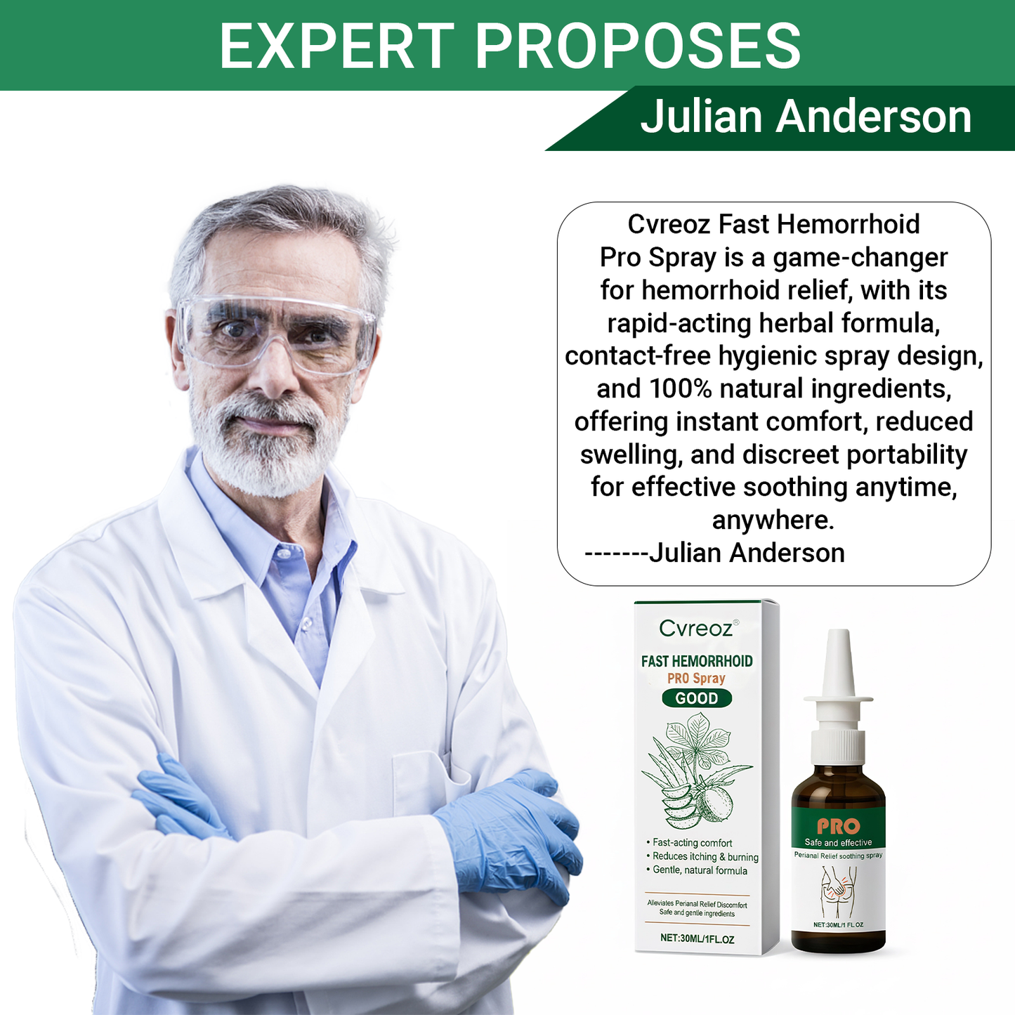 Cvreoz® Fast Hemorrhoid PRO Spray🍑