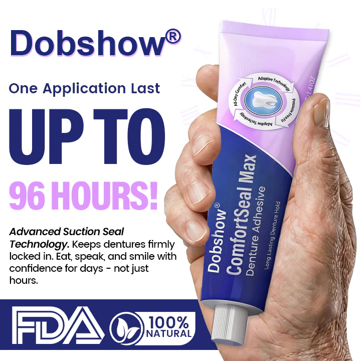 🔥𝙇𝙞𝙢𝙞𝙩𝙚𝙙-𝙏𝙞𝙢𝙚 𝙊𝙛𝙛𝙚𝙧| Dobshow® ComfortSeal Max Denture Adhesive