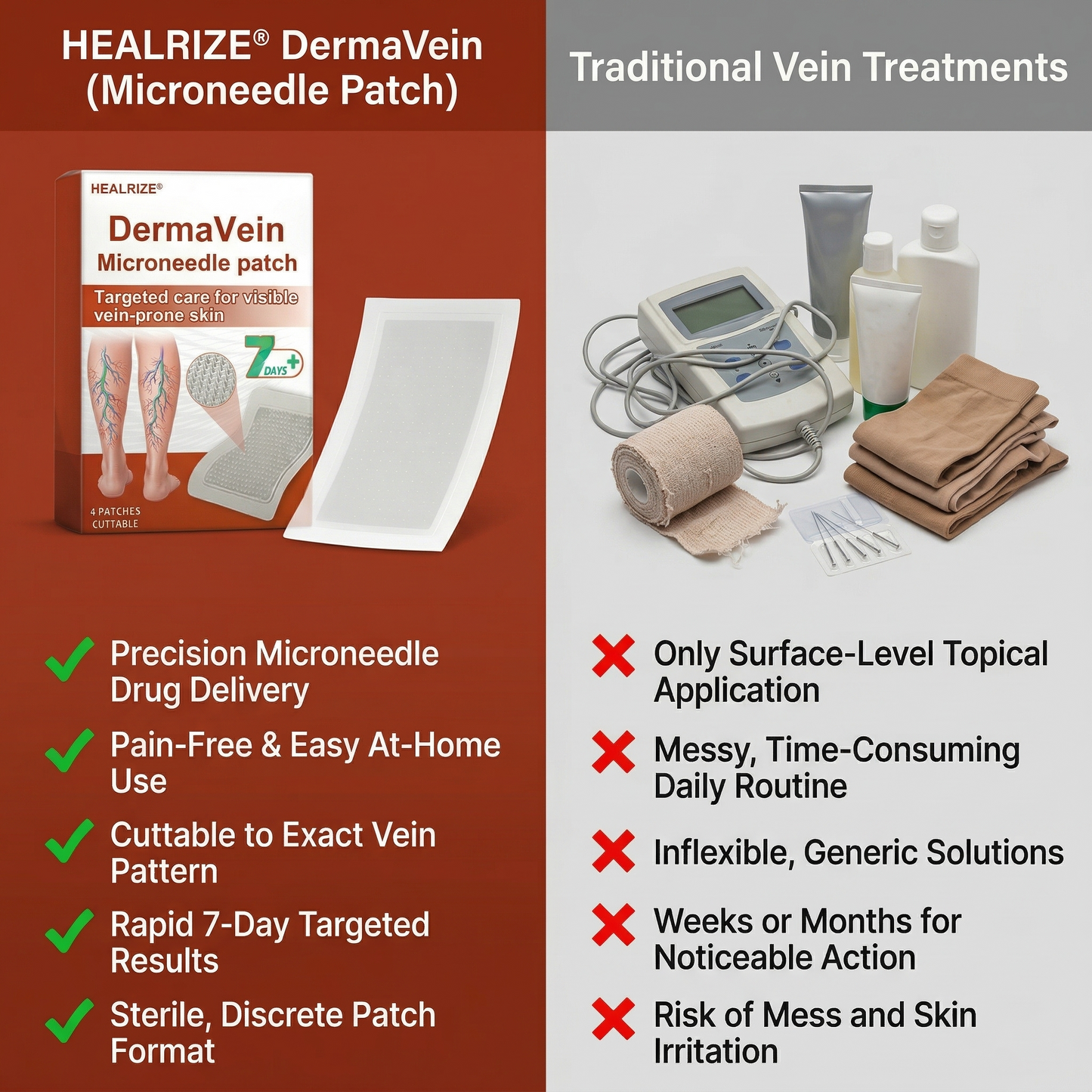 🔥 𝗕𝘂𝘆 𝟭 𝗚𝗲𝘁 𝟭 𝗙𝗥𝗘𝗘 | Healrize® DermaVein Microneedle Patch-𝘝𝘪𝘴𝘪𝘣𝘭𝘦 𝘝𝘦𝘪𝘯 𝘙𝘦𝘥𝘶𝘤𝘵𝘪𝘰𝘯 𝘚𝘺𝘴𝘵𝘦𝘮