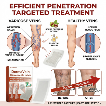 🔥 𝗕𝘂𝘆 𝟭 𝗚𝗲𝘁 𝟭 𝗙𝗥𝗘𝗘 | Healrize® DermaVein Microneedle Patch-𝘝𝘪𝘴𝘪𝘣𝘭𝘦 𝘝𝘦𝘪𝘯 𝘙𝘦𝘥𝘶𝘤𝘵𝘪𝘰𝘯 𝘚𝘺𝘴𝘵𝘦𝘮