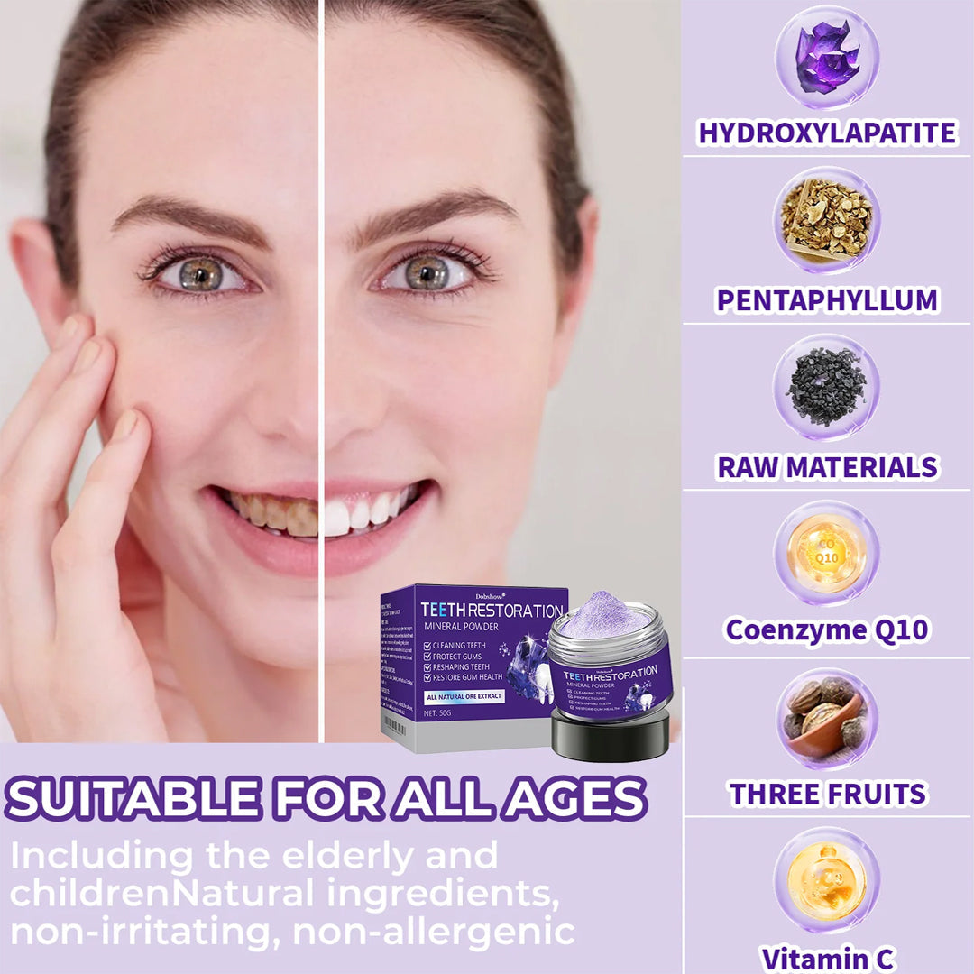 🦷Dobshow® Dental Repair Mineral Powder >> 🔥Buy 1 Get 1 Free🔥