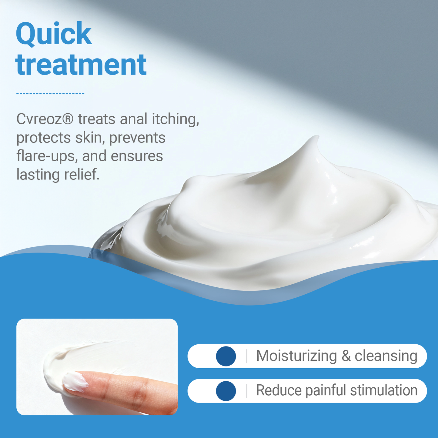 🏆Official Store | Upgraded Formula 🌱 Cvreoz® Rapid Relief Hemorrhoid & Fissure Healing Cream