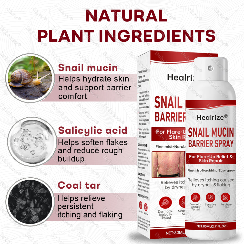 🚀Healrize® Snail Mucin Barrier Spray for Flare-Up Relief & Skin Repair