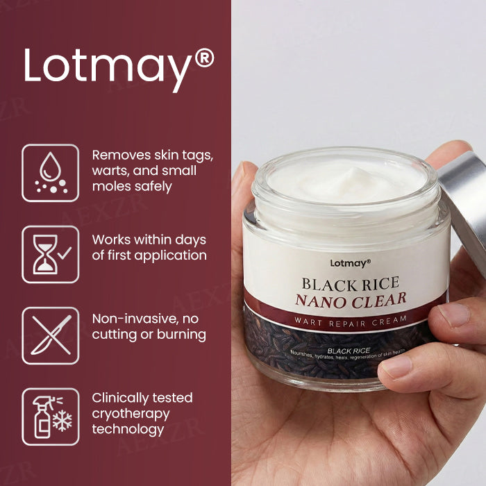 🔥𝙎𝙥𝙚𝙘𝙞𝙖𝙡 𝙋𝙧𝙤𝙢𝙤𝙩𝙞𝙤𝙣 | Lotmay® BlackRice Nano Clear Wart Repair Cream
