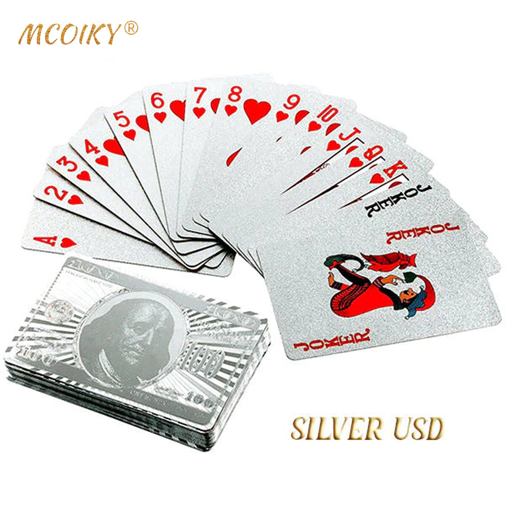 MCOIKY® Gold Foil Deluxe Poker Card