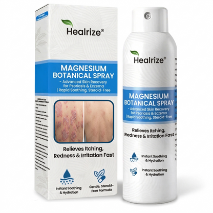 🇺🇸 Official Store| Healrize® Magnesium Botanical Spray – 🥇 Fast Relief for Psoriasis & Eczema | No Rubbing, Steroid-Free