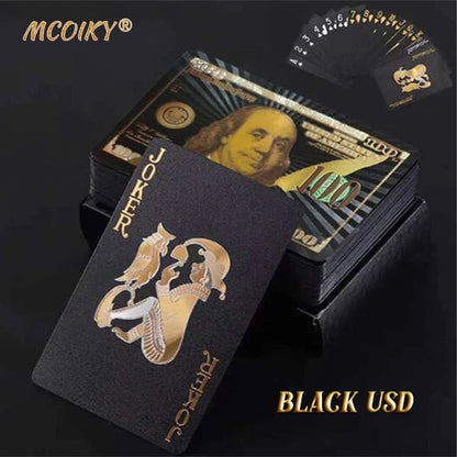 MCOIKY® Gold Foil Deluxe Poker Card