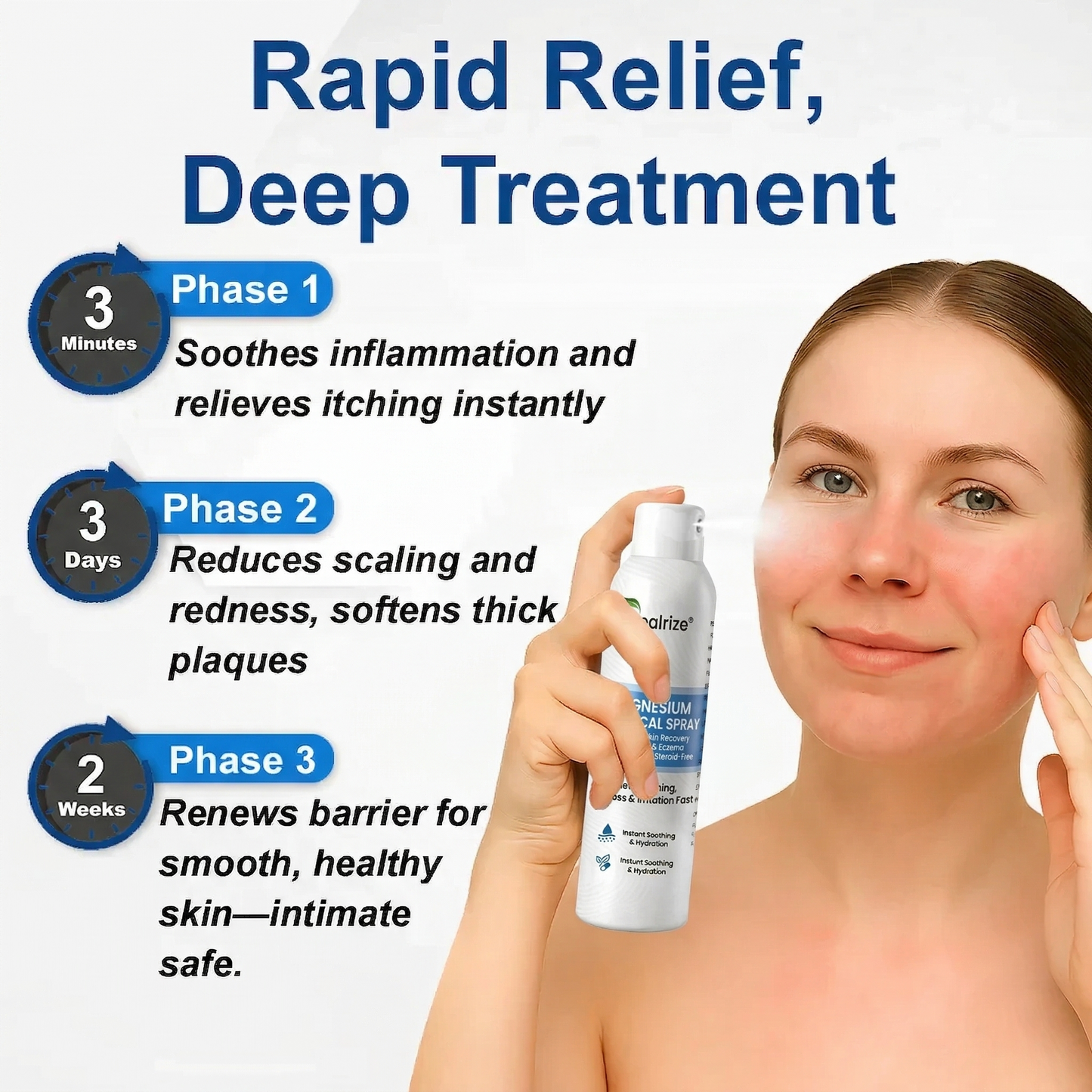 🇺🇸 Official Store| Healrize® Magnesium Botanical Spray – 🥇 Fast Relief for Psoriasis & Eczema | No Rubbing, Steroid-Free