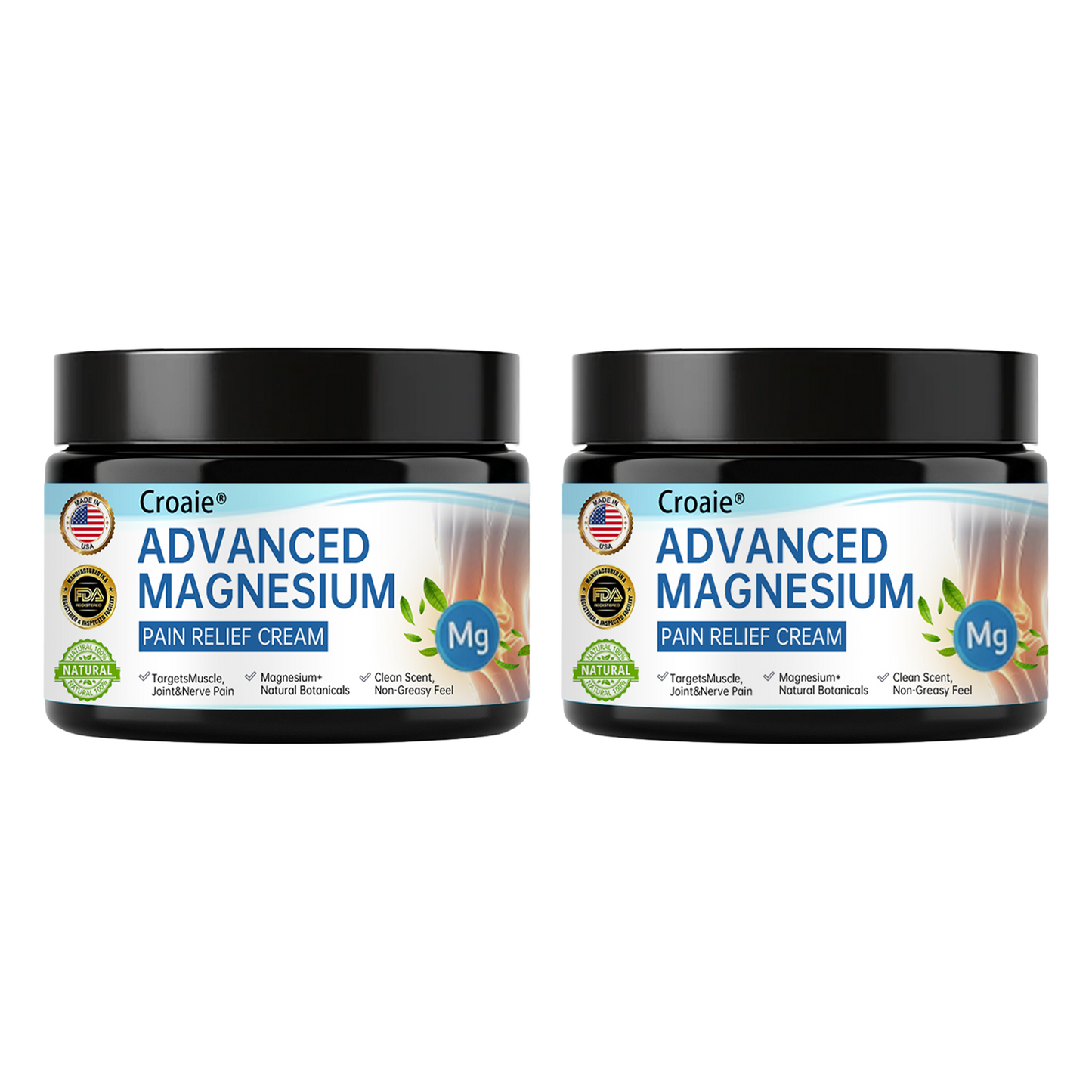 Croaie® Advanced Magnesium Pain Relief Cream(Treats Arthritis, Neuropathy, Rheumatism, Sports Injuries & More)