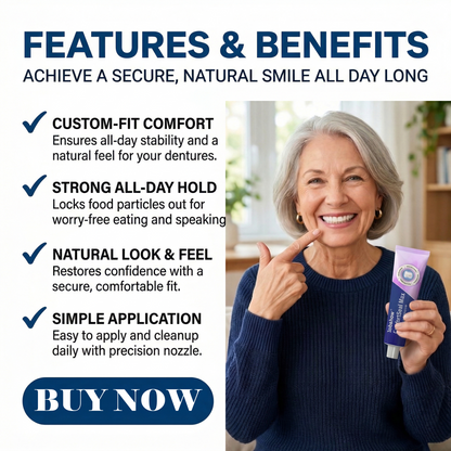 🔥𝙇𝙞𝙢𝙞𝙩𝙚𝙙-𝙏𝙞𝙢𝙚 𝙊𝙛𝙛𝙚𝙧| Dobshow® ComfortSeal Max Denture Adhesive
