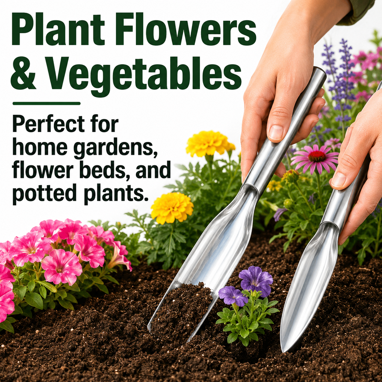 🍂MCOIKY® Stainless Steel Garden Digging & Transplanting Tool Set