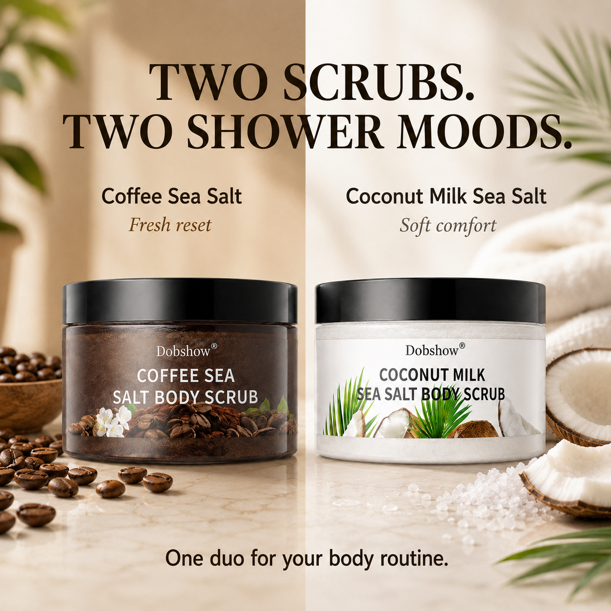 Dobshow® Sea Salt Body Scrub Duo