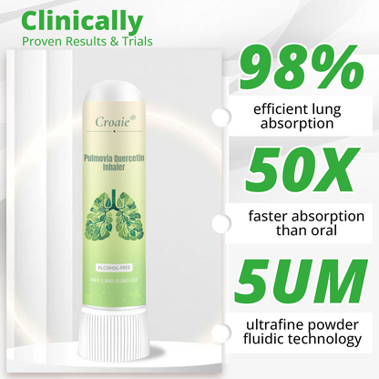 Croaie® Pulmovia Quercetin Inhaler — Deep Lung Detox  Natural Relief for Cough & Shortness of Breath
