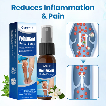 Cvreoz® VeinGuard Herbal Spray-Visible Results in 7 Days or Less. No Pills. No Pain. 💪