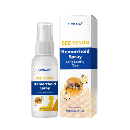 Croaie® Bee Venom Hemorrhoid Spray for Skin, Topical Anesthetic Postpartum Hemorrhoid Treatment with Phenylephrine for Local and Anorectal Uses