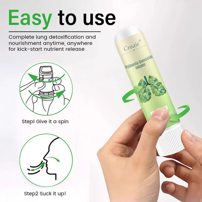 Croaie® Pulmovia Quercetin Inhaler — Deep Lung Detox  Natural Relief for Cough & Shortness of Breath