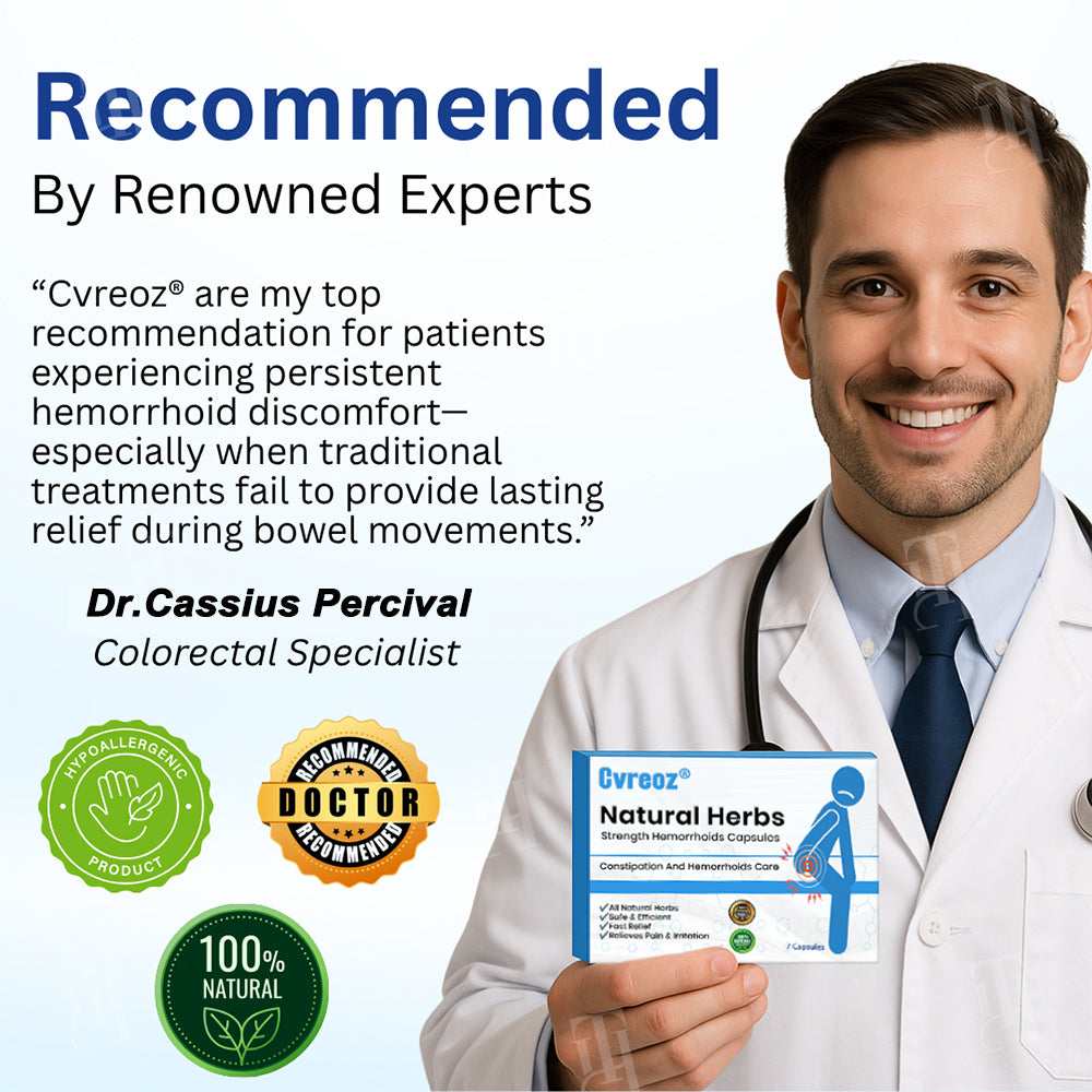 Cvreoz® Natural Herbs Strength Hemorrhoids Capsules