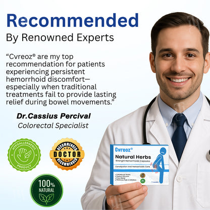 Cvreoz® Natural Herbs Strength Hemorrhoids Capsules